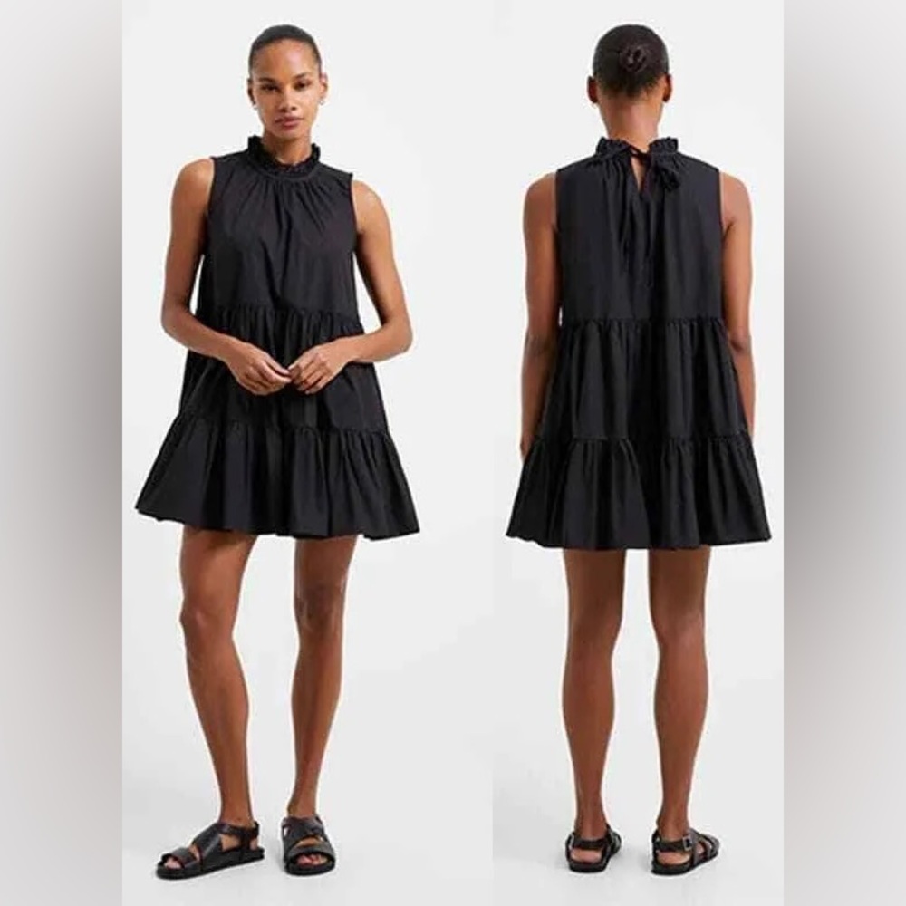 Rhode Poplin Mino Tiered Dress